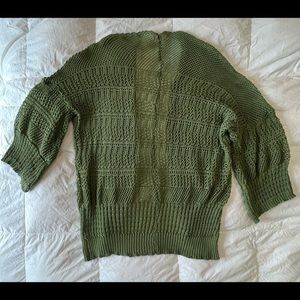 Green Knit lightweight spring cardigan